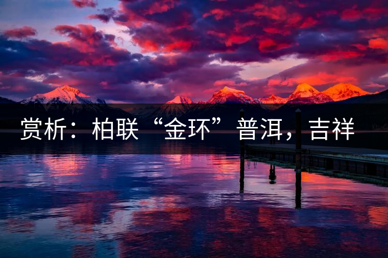 賞析:柏聯“金環”普洱,吉祥小巧、方便攜帶 賞析:柏聯“金環”普洱,吉祥小巧、方便攜帶