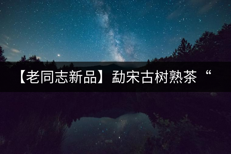 【老同志新品】勐宋古樹熟茶“ 夏雨”— 飲茶伴夏，只為您！