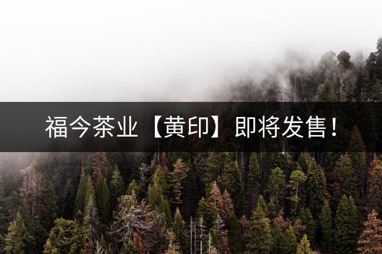 福今茶業(yè)【黃印】即將發(fā)售! 福今茶業(yè)【黃印】即將發(fā)售!