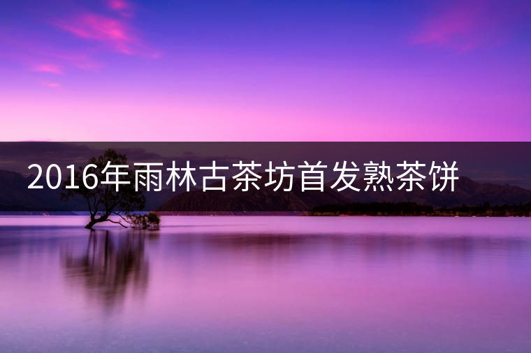 2016年雨林古茶坊首發熟茶餅——盤古新品上市 2016年雨林古茶坊首發熟茶餅——盤古新品上市