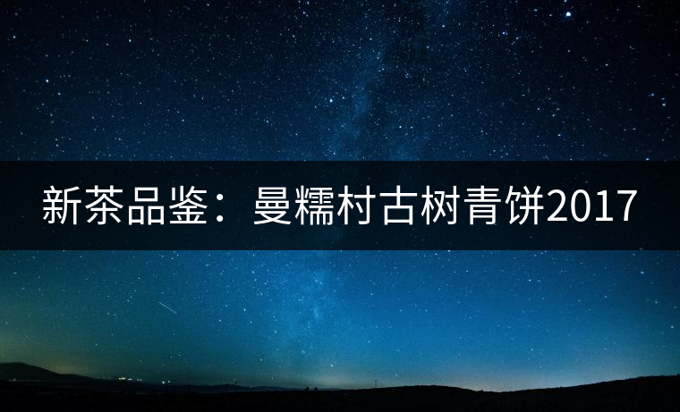 新茶品鑒：曼糯村古樹青餅2017