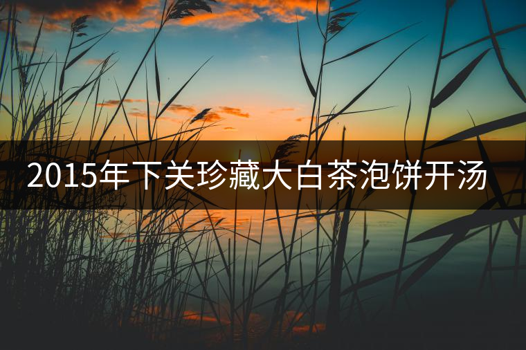 2015年下關珍藏大白茶泡餅開湯品鑒 2015年下關珍藏大白茶泡餅開湯品鑒