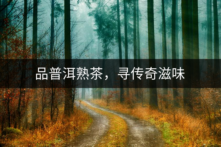 品普洱熟茶,尋傳奇滋味 品普洱熟茶,尋傳奇滋味