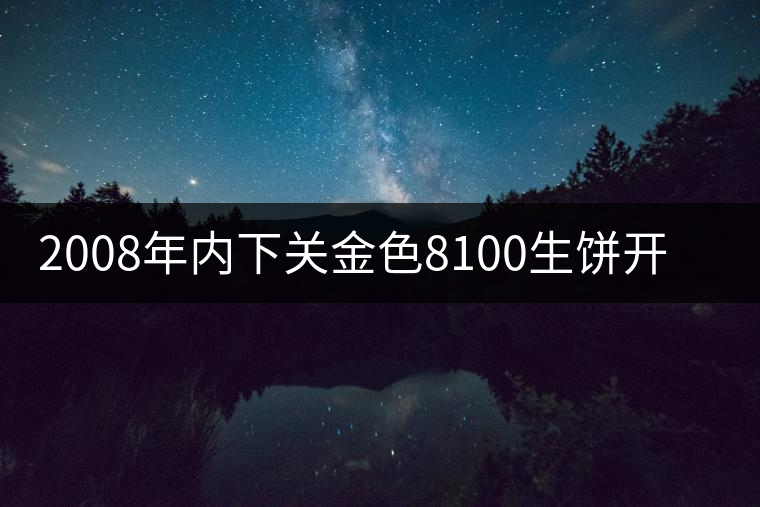 2008年內下關金色8100生餅開湯品鑒 2008年內下關金色8100生餅開湯品鑒