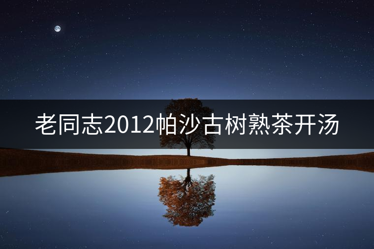 老同志2012帕沙古樹熟茶開湯