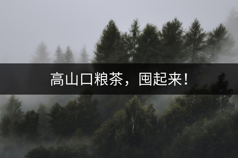 高山口糧茶,囤起來! 高山口糧茶,囤起來!