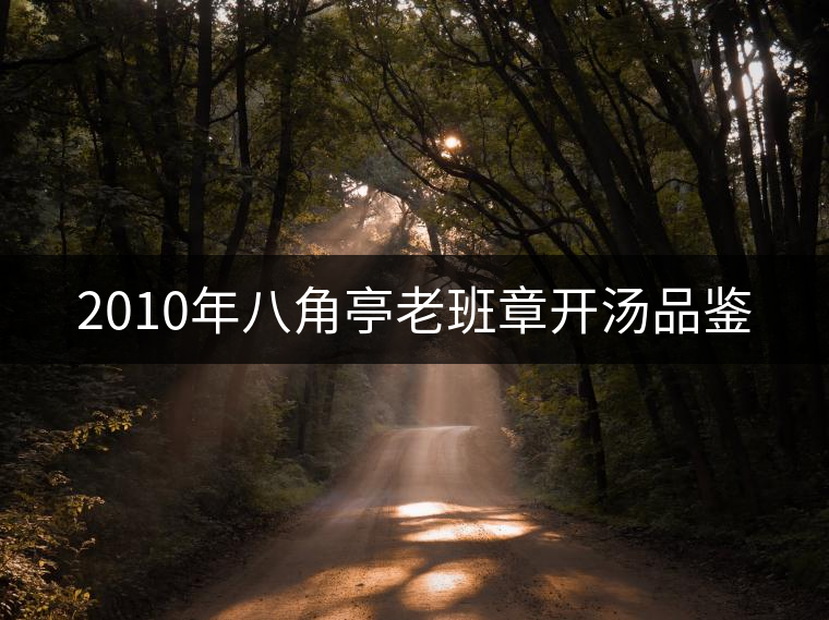 2010年八角亭老班章開湯品鑒 2010年八角亭老班章開湯品鑒