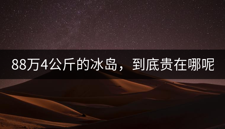 88萬4公斤的冰島，到底貴在哪呢？