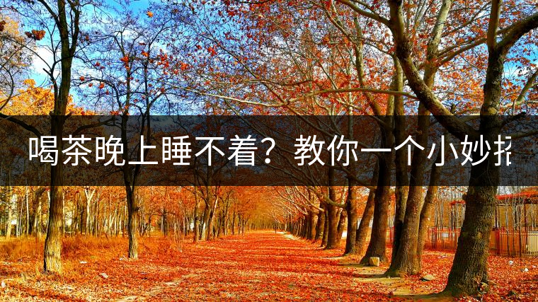 喝茶晚上睡不著?教你一個小妙招! 喝茶晚上睡不著?教你一個小妙招!