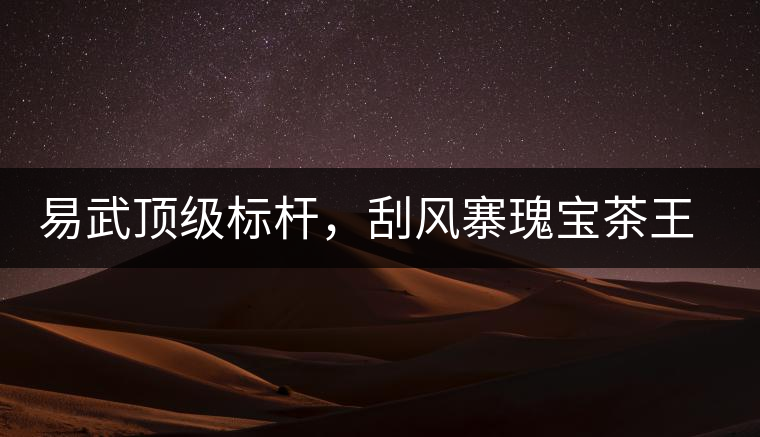 易武頂級標桿,刮風寨瑰寶茶王樹古樹茶 易武頂級標桿,刮風寨瑰寶茶王樹古樹茶