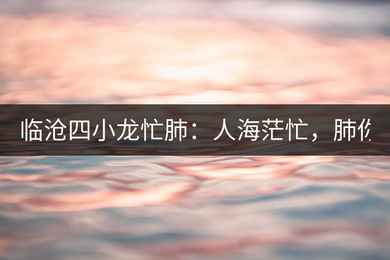 臨滄四小龍忙肺:人海茫忙,肺你莫屬! 臨滄四小龍忙肺:人海茫忙,肺你莫屬!