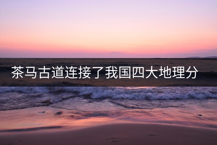 茶馬古道連接了我國四大地理分區中的什么地區和什么地區 茶馬古道連接了我國四大地理分區中的什么地區和什么地區