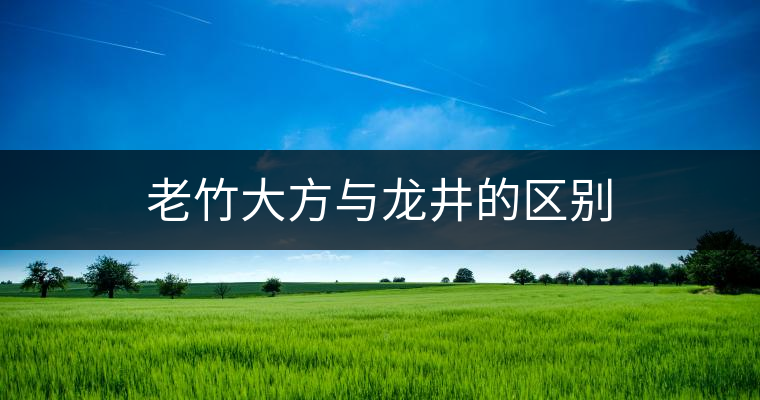 老竹大方與龍井的區別 老竹大方與龍井的區別