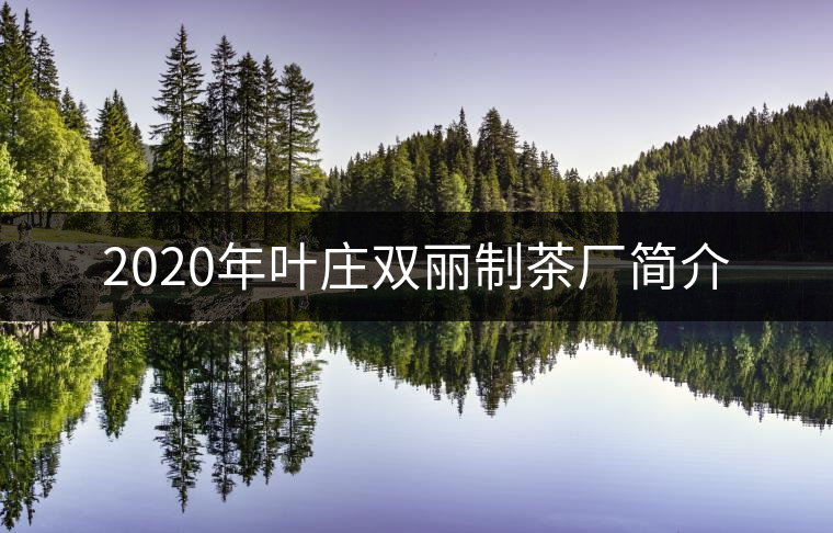 2020年葉莊雙麗制茶廠簡介