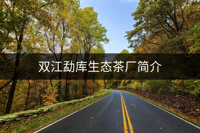 雙江勐庫生態茶廠簡介