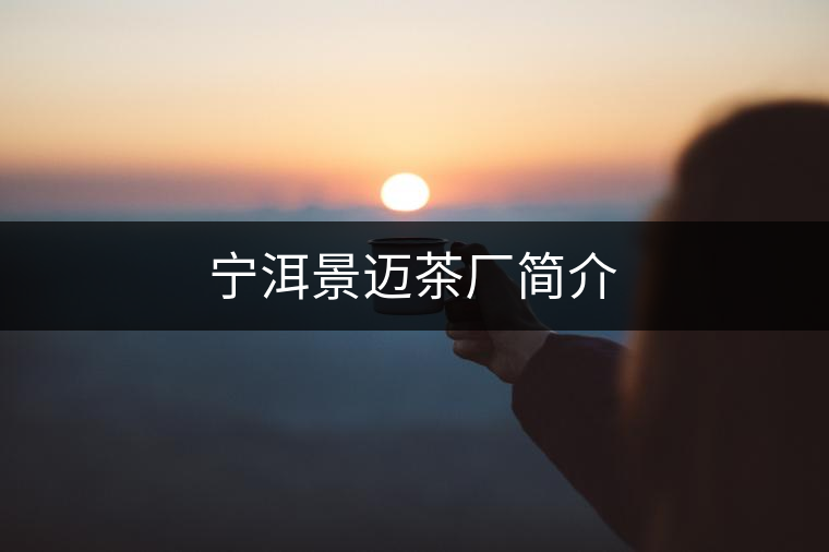 寧洱景邁茶廠(chǎng)簡(jiǎn)介