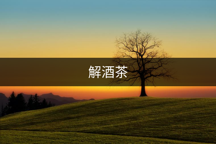 解酒茶 解酒茶