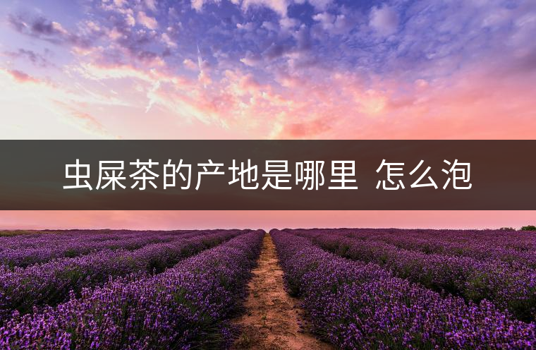 蟲屎茶的產地是哪里  怎么泡