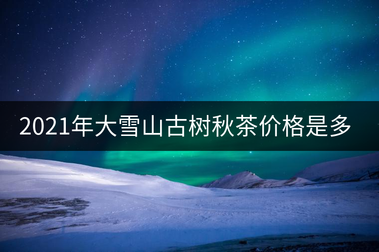 2021年大雪山古樹秋茶價格是多少? 2021年大雪山古樹秋茶價格是多少?