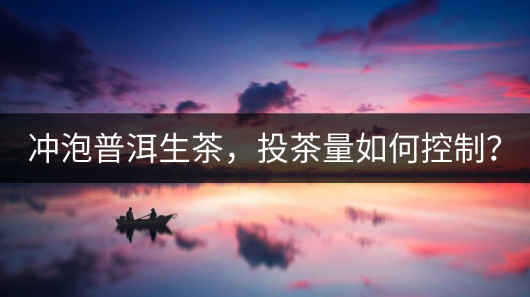 沖泡普洱生茶，投茶量如何控制？