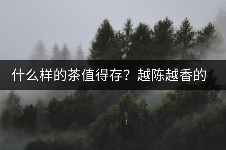 什么樣的茶值得存?越陳越香的本質(zhì)是什么? 什么樣的茶值得存?越陳越香的本質(zhì)是什么?