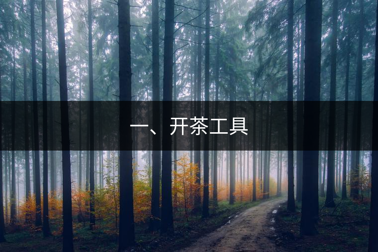 一、開茶工具 一、開茶工具