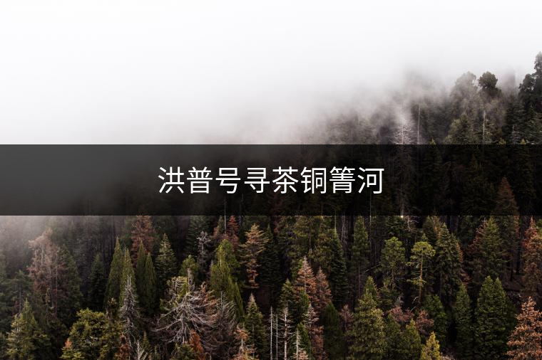 洪普號尋茶銅箐河 洪普號尋茶銅箐河