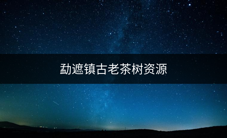 勐遮鎮(zhèn)古老茶樹(shù)資源 勐遮鎮(zhèn)古老茶樹(shù)資源