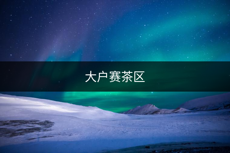 大戶賽茶區 大戶賽茶區